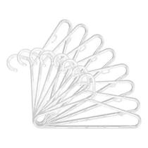 Kit Com 50 Cabides De Acrílico Atacado Adulto Transparente