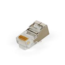 Kit com 50 Conectores RJ45 Blindado Cat5e 8 Vias