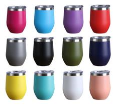 Kit Com 50 Copos Térmico Cuia Aço Inox Atacado Revenda