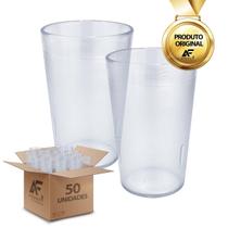 Kit com 50 Copos Transparente em Policarbonato Inquebrável 250ml Kit com 50 Copos Transparente em Policarbonato Inquebrável 250ml