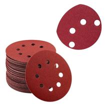 KIT COM 50 DISCO DE LIXA 225MM COM tiras autocolantes GRÃO 180 8 FUROS