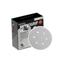 Kit com 50 disco de lixa p600 rhynogrip white - indasa