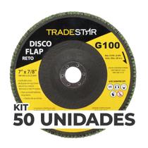 Kit Com 50 Disco Flap Reto 7 180Mm Fds180-100Fc Z100 Kit Com 50 Disco Flap Reto 7 180Mm Fds180-100Fc Z100