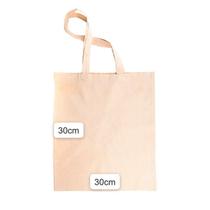Kit com 50 ecobags Lisas 30x30 cm - 100% algodão cru