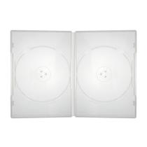 Kit Com 50 Estojos Slim Duplo Para Dvd - Transparente