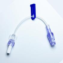 Kit com 50 extensões para soro com conexão Luer Lock e tubo de 10 cm