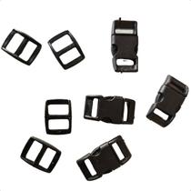 Kit Com 50 Fechos De Engate Rápido Com 100 Reguladores 10MM