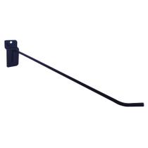 Kit com 50 Gancho Expositor P/ Painel Canaletado 25cm Preto Kit com 50 Gancho Expositor P/ Painel Canaletado 25cm Preto