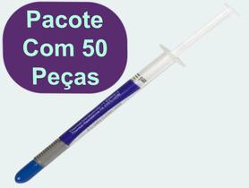 Kit Com 50 Graxa Pasta Térmica 1g Silver Hy510 Nitrato De Prata