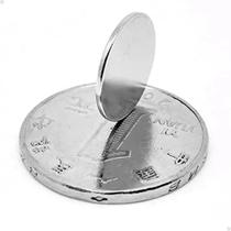 Kit com 50 Ímã de Neodímio Super Forte Disco 15x1,5 mm, Suporta 1,3 kg