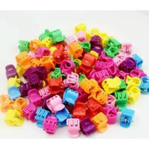 Kit com 50 mini presilhas infantil para cabelo