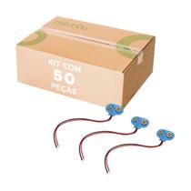 Kit com 50 Peças - Clip Para Bateria 9v Tipo I Kit com 50 Peças - Clip Para Bateria 9v Tipo I
