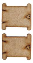 Kit com 50 Placas Para Enrolar Linhas Meadas Em Mdf