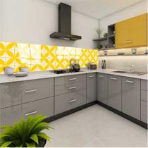 Kit COM 50 Placas Porcelanato Adesivo Pétalas SUPER BRILHO sala cozinha banheiro -