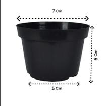 Kit com 50 Potinhos Decorativos Pote 7 - 7 cm de Diâmetro x 5 cm de Altura (Capacidade: 150 ml)
