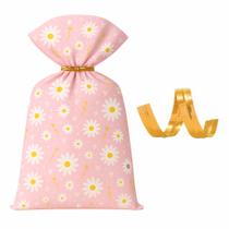 Kit com 50 Sacos Perolados Margarida Florido 20x29cm com Fechos Práticos Cromus Lembrancinhas ou Presentes Kit com 50 Sacos Perolados Margarida Florido 20x29cm com Fechos Práticos Cromus Lembrancinhas ou Presentes