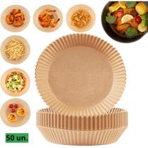 Kit com 50 unidades de papel descartável antiaderente para Air Fryer - ATC