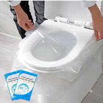 KIT Com 50 Unidades de Protetor para Assento de Vaso Sanitário Banheiro Público KIT Com 50 Unidades de Protetor para Assento de Vaso Sanitário Banheiro Público