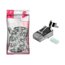 Kit Com 50 Unidades Plug Conector Rede Cat7 Especial Kit Com 50 Unidades Plug Conector Rede Cat7 Especial