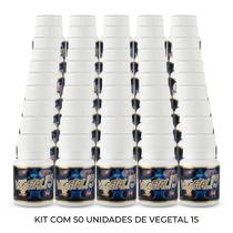 Kit com 50 Unidades Vegetal 15 500mg 15 Cápsulas Suplemento Alimentar
