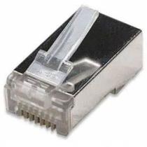 Kit com 500 conectores rj45 macho, cat6 blindado