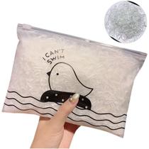 Kit com 500 elásticos de silicone transparente para cabelo mini liguinhas para tranças penteados inf