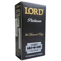Kit com 500 Lâminas Lord Diamond Black 10 Caixas com 50 Lâminas Cada