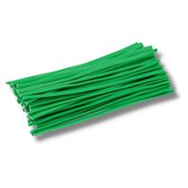 Kit Com 500 Unidades De Fecho Plástico Verde 8Cm