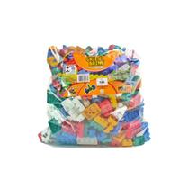 Kit Com 504 Peças Blocos De Montar Crie e Recrie Coloridas