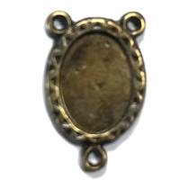 Kit com 50Un Entremeio de Metal Oval