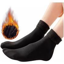 Kit com 5,3,1 pares de meias/meias soquete térmica grossa flanelada fleece inverno frio intenso