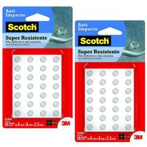 Kit com 56 Protetor ANTI-IMPACTO 3M SCOTCH Redondo EXTRA Pequeno
