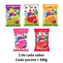 Kit Com 5kg Mix Balas Azedinhas Bolix Sour Candy 5 Sabores
