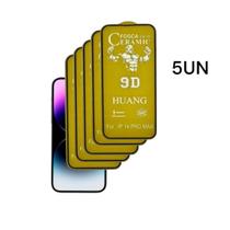 Kit Com 5UN Películas Flexível Fosca 9D Para Iphone 14 PRO MAX