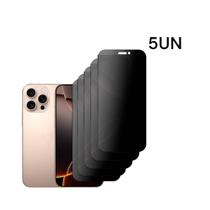 Kit Com 5UN Películas Privacidade 9D Fosca Para Tela Do Iphone 14 PRO MAX
