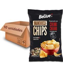 Kit Com 5Und Mandioca Chips Belive Sabor Chimichurri 50G