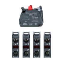 Kit Com 5x Bloco De Contatos Zbe102 240v 10a Schneider