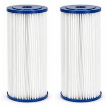 KIT COM 5X Refil Cartucho Plissado Filtro Big Blue 10polegadas Lavável 30 micras