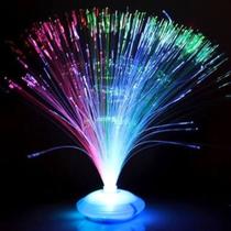 Kit com 6 Abajur Fibra Ótica Para Enfeite De Mesa Neon Kit com 6 Abajur Fibra Ótica Para Enfeite De Mesa Neon