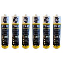 Kit Com 6 Adesivo Silicone Selante De Poliuretano Pu 40