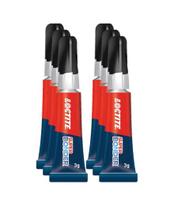 Kit com 6 - Adesivo Super Bonder Original Loctite 3g Kit com 6 - Adesivo Super Bonder Original Loctite 3g