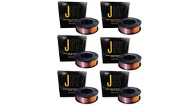 Kit Com 6 Arame Mig Diâmetro - 0,80mm - 5kg - JST Kit Com 6 Arame Mig Diâmetro - 0,80mm - 5kg - JST
