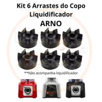 Kit com 6 Arrastes para copo de liquidificador Arno Clic Lav - Powe Mix - Power Max Kit com 6 Arrastes para copo de liquidificador Arno Clic Lav - Powe Mix - Power Max