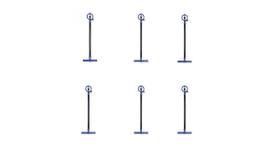 Kit com 6 aspersor p5 completo - agrojet Kit com 6 aspersor p5 completo - agrojet