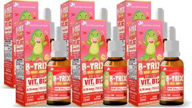 Kit Com 6 B-TRIX Vitamina B12 Kids em Gotas 30ml Flora nativa do Brasil - Flora Nativa do Brasil