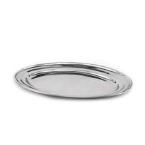 Kit Com 6 Bandeja Travessas Oval Rasa Inox Média 33,8 Cm Bar Kit Com 6 Bandeja Travessas Oval Rasa Inox Média 33,8 Cm Bar