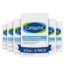 Kit com 6 Barras de Limpeza Cetaphil Gentle 133ml - Pele Sensível e Seca