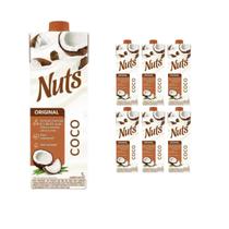 Kit com 6 Bebidas à base de coco Nuts Caixa 1l