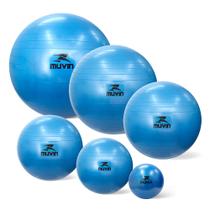 Kit com 6 Bolas de Pilates 45cm, 55cm, 65cm, 75cm, 85cm - Suporta Até 300kg Bomba + Overball