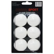 Kit com 6 Bolas para Tênis de Mesa Convoy Sport